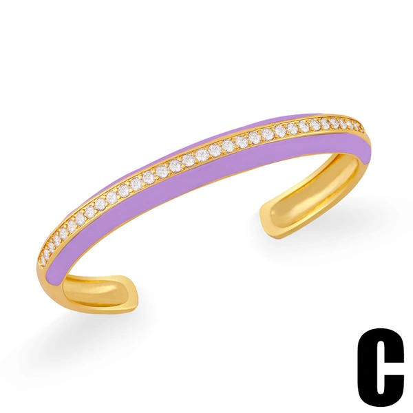 Hot selling jewelry niche design personality Bohemian color drop zircon bracelet bracelet female brd93