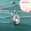 European and American gentle style lady necklace sun, moon and stars accompany each other day and night pendant imitation pearl lady necklace female