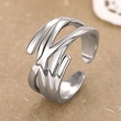   Gift niche internet celebrity ring female futuristic simple ring fashionable style trendy style