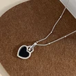  High-grade oil drop heart pendant Korean style light luxury niche retro heart-shaped necklace wholesale direct sales
