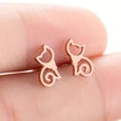  European and Korean simple cute animal earrings for women minimalist cute fox earrings daily wear trendy earrings