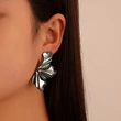 European and American retro exaggerated earrings atmospheric irregular petals flower multi-earrings fashionable evening dress earrings
