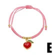 AS jewelry new fruit strawberry pendant red rope braided bracelet brj53 bracelet