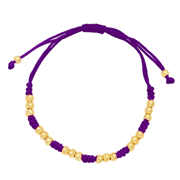 Hot selling Bohemian style hand-woven beaded bracelet with adjustable pull-out simple bracelet brj23