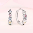 y2k sweet colored zircon earrings fashionable and exquisite star design earrings Korean version of the hottest