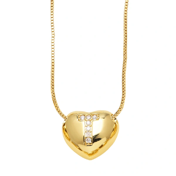 AS jewelry new style inlaid zircon love 26 letters pendant necklace clavicle chain nkb281necklace