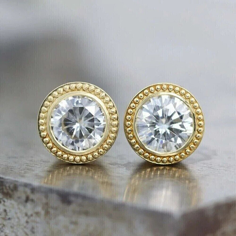    Hot-selling women's round geometric earrings, everyday jewelry, exquisite fashion jewelry