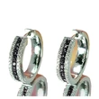 Elegant imitation sapphire earrings Korean version for women zircon ear buckle fashion line earrings classic earrings