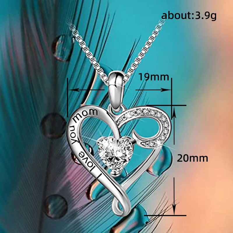 WISH hot-selling mother's love necklace new European and American fashion single product letter box chain
