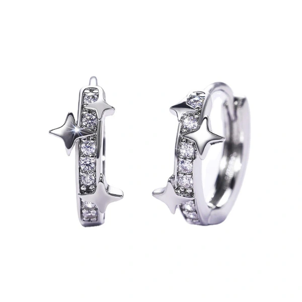 New creative star earrings earrings for women Japanese and Korean style niche design star earrings wholesale