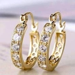 Millennial hot girl zircon earrings small new trendy earrings for women high-end hollow design earrings