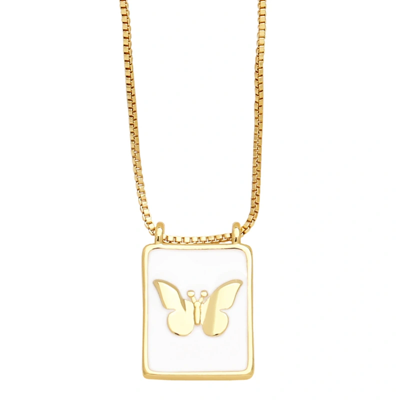 European and American hot selling cute butterfly turtle elephant fashion simple clavicle necklace wholesale nkb010