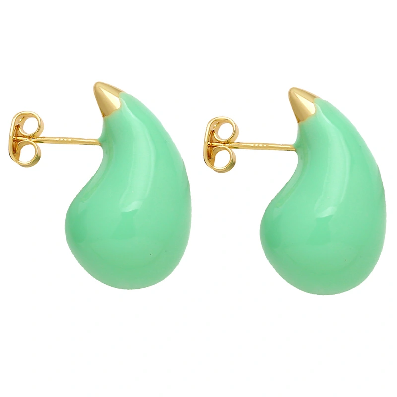 European and American simple fashion water drop earrings female niche design high-end oil drop earrings earrings accessories erv89