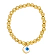 Clearance Europe and the United States hot selling devil eye bell bracelet female niche copper plated 18K gold bead bracelet brj83