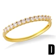 European and American fashion jewelry niche design simple fashion light luxury zircon open bracelet brd48