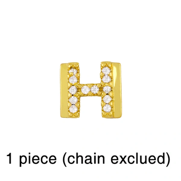 European and American 26 square brand English letter bracelet female bracelet cold style personality DIY diamond letter bracelet brc87