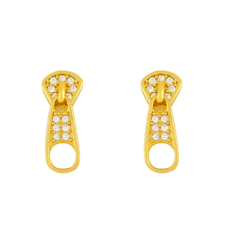 Clearance Korea Dongdaemun small earrings for girls trendy short smiley snake diamond earrings erw83