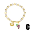 AS jewelry European and American new fruit cherry grape pendant bracelet pearl gold-plated bracelet hand jewelry brm75