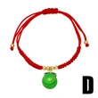 AS jewelry hot selling gold-plated 18k oil drop fruit apple banana red rope bracelet brd68 bracelet