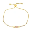 Adjustable pull-out zircon bracelet cool style niche design devil eye bracelet jewelry wholesale brg51