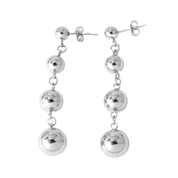 AS jewelry earrings hot selling smooth round earrings women's high-end gold-plated earrings eru82