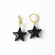 Clearance AS jewelry European and American five-pointed star pendant dripping copper 18k gold-plated women's earrings earrings era108
