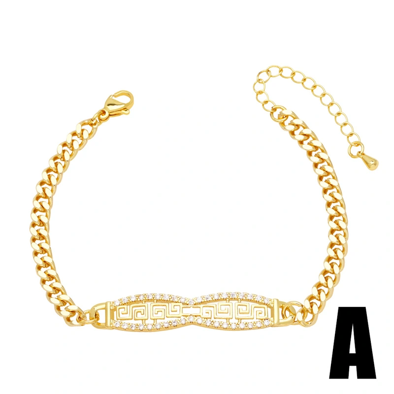 Hot selling fashion inlaid zircon bracelet niche design retro high-end feel Bagu bracelet brm03