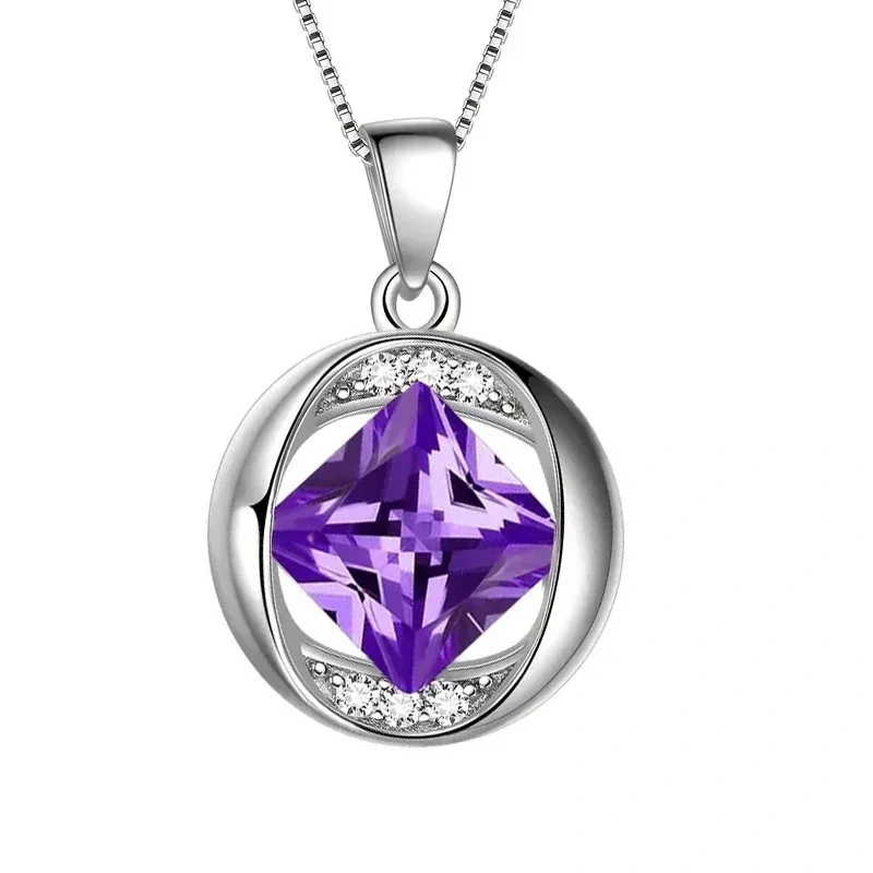  Hollow design diamond necklace design sense round bag versatile daily commuting necklace fashionable temperament necklace