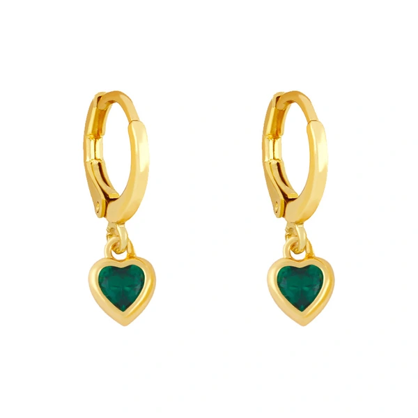 AS jewelry zircon earrings simple female niche design retro earrings net celebrity small love earrings erx80