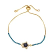 European and American simple fashion star bracelet female niche design inlaid with colored zircon adjustable bracelet brk92