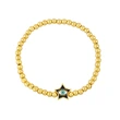 Clearance Five-pointed Star Devil's Eye Beaded Bracelet Women's European and American Simple Gold Bead Elastic Bracelet bre74