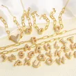 AS jewelry European and American hot-selling copper plated 18k gold zircon 26 English letters love bracelet jewelry brh51