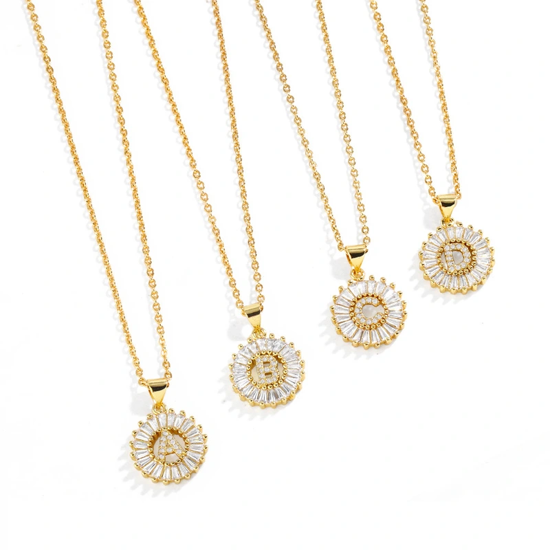 European and American fashion jewelry 26 English letter necklace English letter necklace simple pendant nkp04