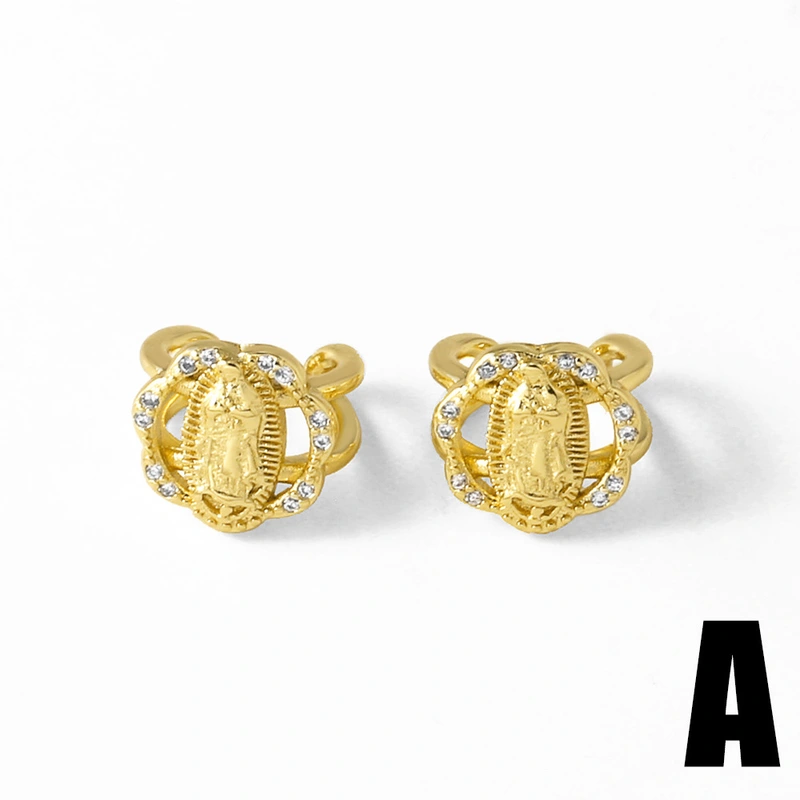 AS jewelry European and American love Virgin Mary earrings no ear piercing ear clip ers01 earrings