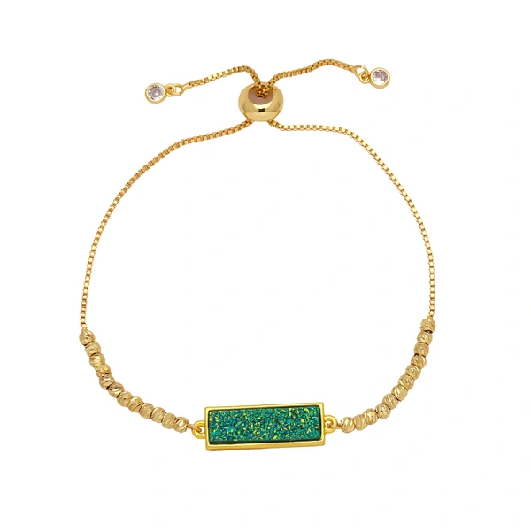 Jewelry colorful long bracelet European and American simple copper plated 18k gold bracelet hand jewelry wholesale brd23