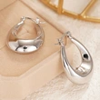 Manufacturer's source French style earrings for women with U-shaped teardrop design, electroplated earrings