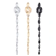 AS jewelry new alloy crystal wedding earrings ladies high-end earrings wholesale erm69
