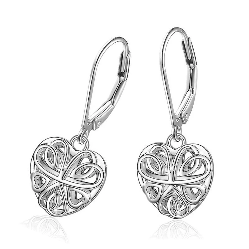  Bohemian style heart earrings for women fashion design earrings texture solid color popular earrings