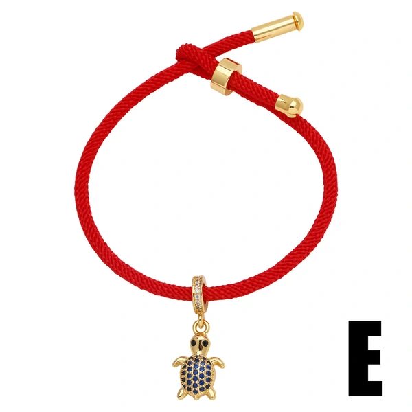 AS jewelry tree of life love pendant bracelet female gold-plated zircon red rope hand jewelry brf32