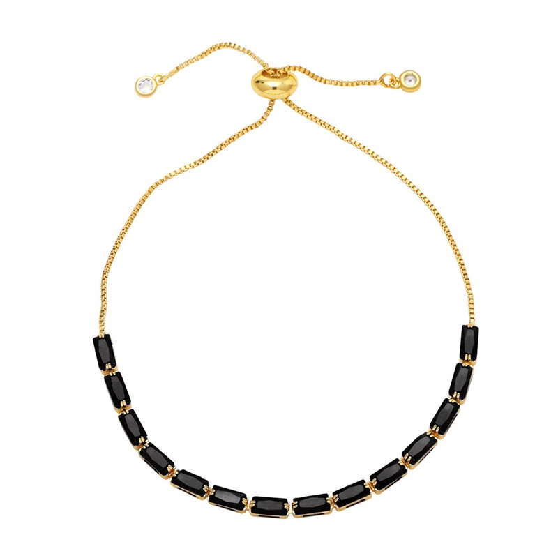 Hot selling European and American fashion all-match colorful zircon bracelet niche design bracelet female brk25