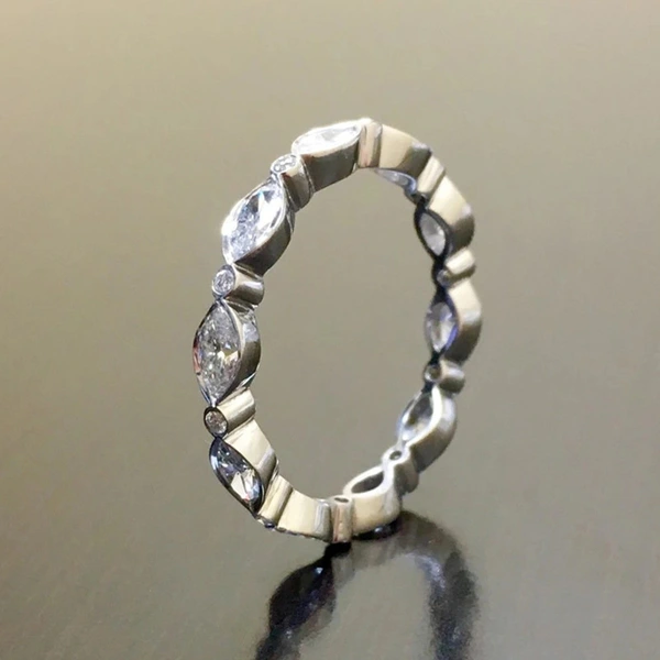  Japanese and Korean style jewelry super flash regular horse eye ring fashionable simple temperament ring female jewelry