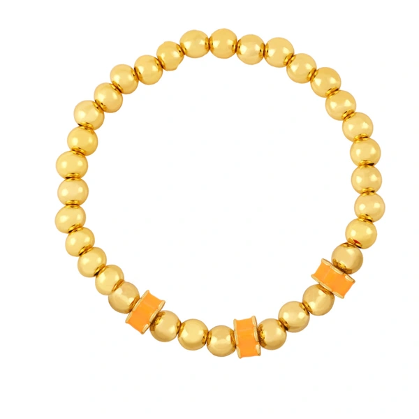 Clearance European and American jewelry handmade beaded flower stitching elastic bracelet niche round bead bracelet bre87