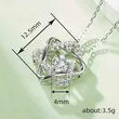   Live star pendant necklace for women six-pointed star zircon niche jewelry fashion design jewelry
