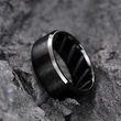    Hot selling simple ring with inner oblique texture carving design, fashionable and popular