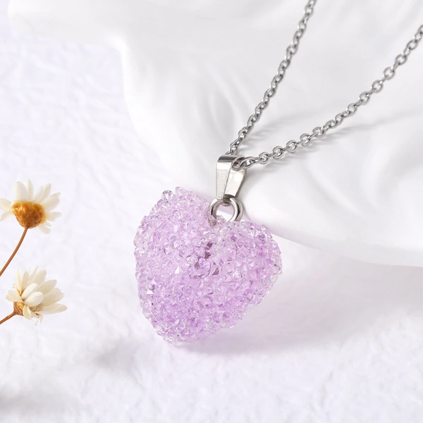 AS jewelry hot selling love pendant necklace niche design peach heart gold-plated clavicle chain nkz87