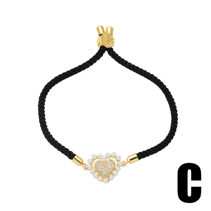 AS jewelry European and American pearl love bracelet gold-plated zircon Mother's Day mama bracelet brh74