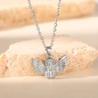  European and American light luxury necklace new three-dimensional angel cute pendant retro metal sense female necklace