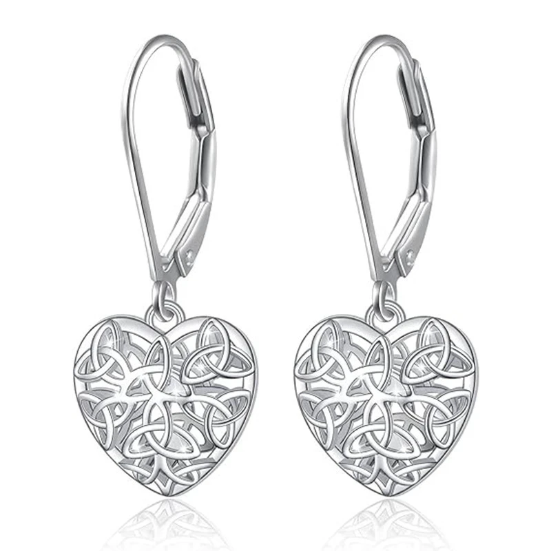 Hot selling heart hollow design earrings fairy daily matching accessories female fashion European and American earrings