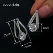 New style temperament earrings French Qixi fashion zircon earrings light luxury women's jewelry batch