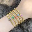 Clearance simple five-pointed star devil eye bracelet female style star eye bracelet brj26